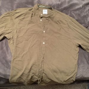 ZARA Men’s Olive Dress Shirt